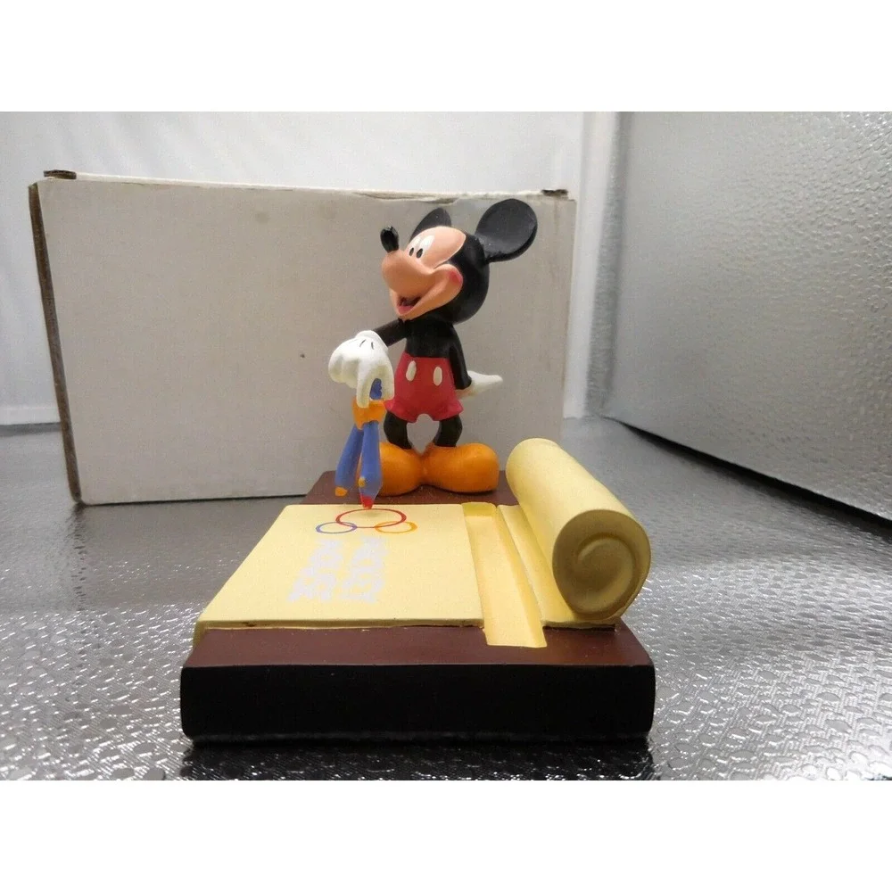 Disney Mickey Mouse Writing Scroll Figure Stand 5 1/2